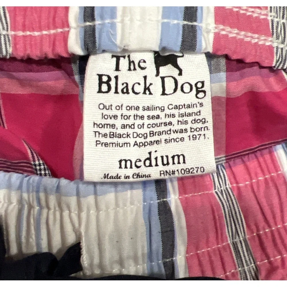 The Black Dog Women's Plaid Pajama Lounge‎ Pants Bottoms Cropped Lightweight M